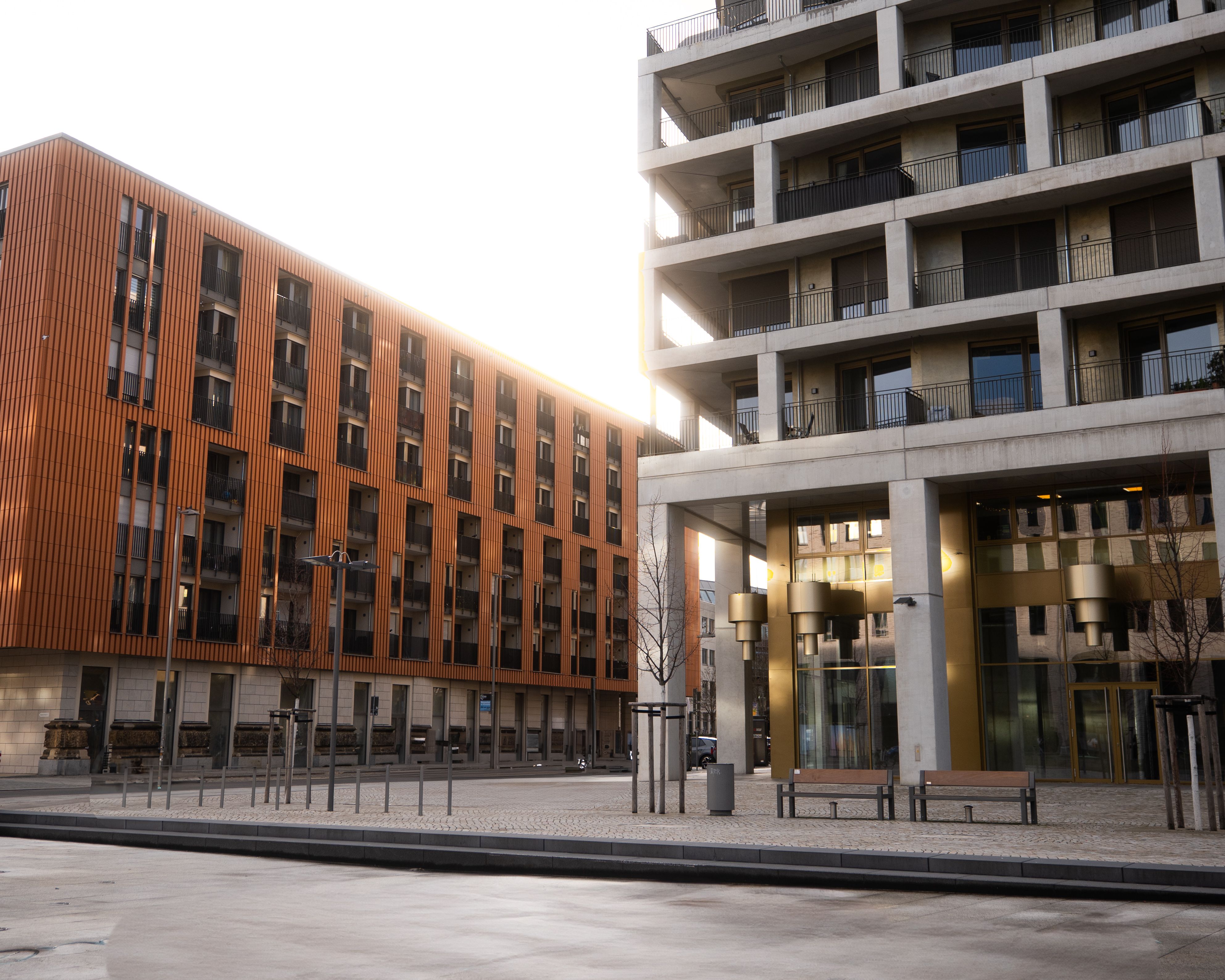 Architektur in Dresden beim Postplatz